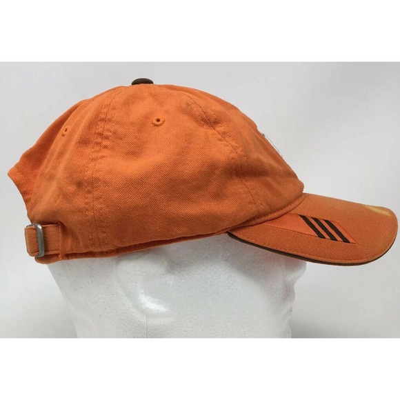 Bowling Green Falcons Baseball Cap Orange Embroidered Adidas OSFM Strap Back Hat - Picture 6 of 12